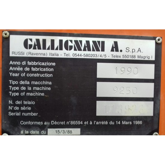 ROTOPRESSA GALLIGNANI 9250