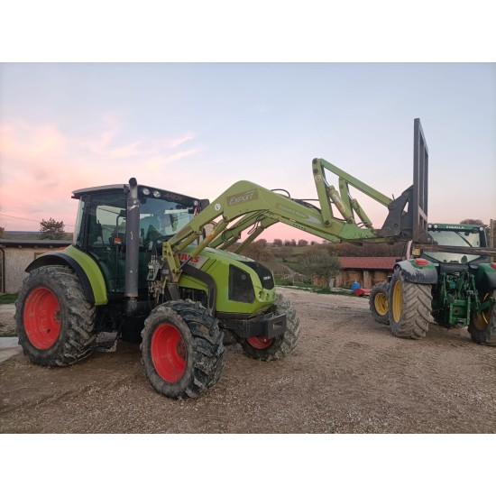 CLAAS ARION 420 DT + CARICATORE ARGNANI E MONTI_____ TRATTORE