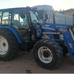 NEW HOLLAND TL 90 A + CARICATORE ANGELONI ___ TRATTORE