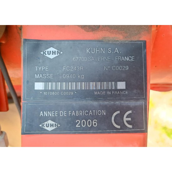 FALCIACONDIZIONATRICE KUHN 243 R LIFT CONTROL